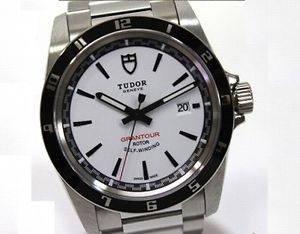 AUTHENTIC TUDOR Grandtour Date Men's Wristwatch Automatic SS White-Dial 20500N