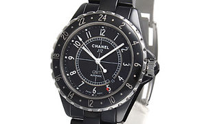 Used Watch Men Chanel J12 42 GMT H2012 Automatic black ceramic S0B