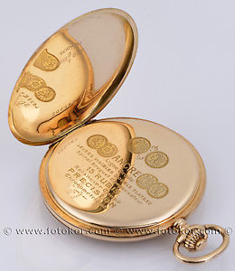 Goldene 14K/0,585 TASCHENUHR Romanu LEVRETTE No.200483 52 Ca .20-r Jahre TOP !!!