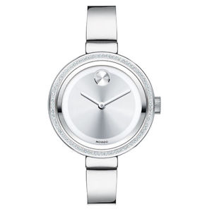 Movado Bold Damen-Armbanduhr Armband Edelstahl + Gehäuse Quarz Analog 3600281