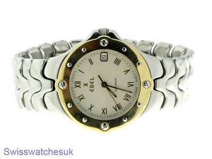 EBEL SPORTWAVE MENS WATCH STAINLESS STEEL & GOLD AUTOMATIC WATCH - EBEL