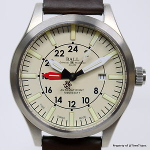 BALL ENGINEER MASTER II GMT GM1086C 44MM STAINLESS STEEL TRITIUM TUBES AUTO 2893