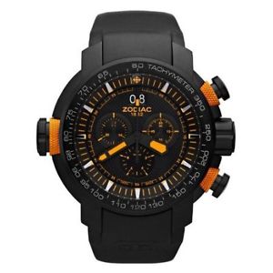 Zodiac Mens ZO8558 Analog Display Swiss Quartz Black Watch