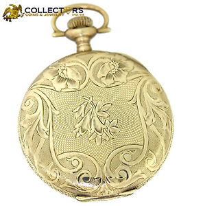 1913 Waltham AWC Antique Vintage 14k Solid Gold Full Hunter Pocket Watch 8s