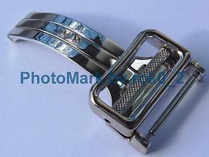 Authentic Genuine EBEL 18k WHITE GOLD 18mm deployment deployant buckle clasp!!!