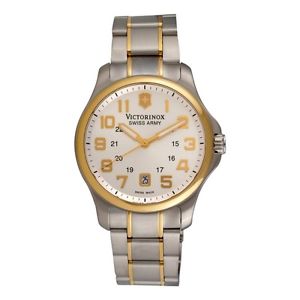 Victorinox Swiss Army Silver Stainless Band White Dial - Mens Watch 241362