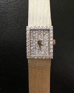 LADIES 14KT GOLD MOVADO WATCH DIAMOND FACE - PRICE REDUCTION!!
