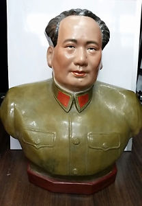 HUGE MAO ZEDONG CERAMIC STATUE 23