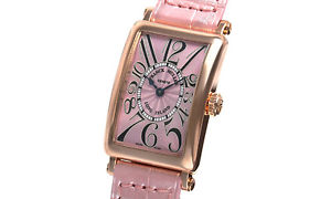 Used Watch Women Frank Muller Long Island 900QZ quartz pink Pink Gold S8F
