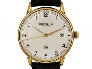 Hentschel Jubiläumsuhr Automatik Date 18Kt Roségold 36mm Bj. 2008 Box&Pap.