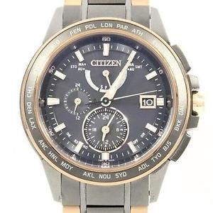Authentic CITIZEN H820-T020186 AT9026-52E Atessa Solar Quartz  #260-001-445-9498