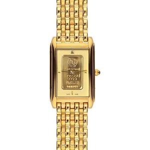 CHARMEX UNISEX GOLD INGOT HERREN & DAMEN GOLD EDELSTAHL ARMBAND UHR 1555