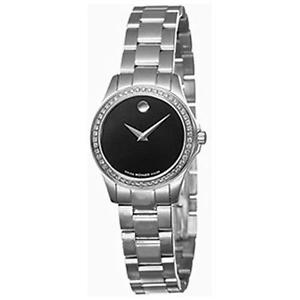 MOVADO DAMEN DIAMANTEN 27MM SAPHIRGLAS UHR 0606028