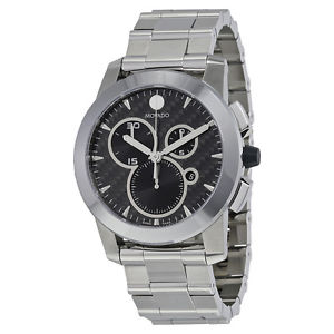 MOVADO Vizio Black Carbon Fiber Stainless Steel Men's Watch