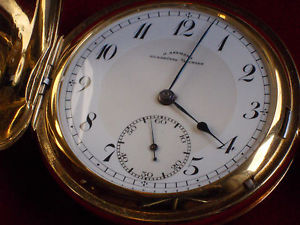 ASSMANN GLASHÜTTE SAVONETTE TASCHENUHR vergoldet   1 B Werk