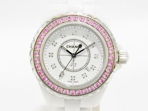 Used Watch Women CHANEL J12 H2010 Quartz white ceramic Excellent C1C