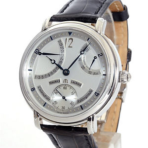 Pre-owned Maurice Lacroix Masterpiece Retrograde MP7068-SS001-191 Men's Watch,AS
