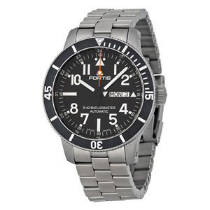 Fortis Diver Automatic  Black Dial Titanium Mens Watch 6472941M