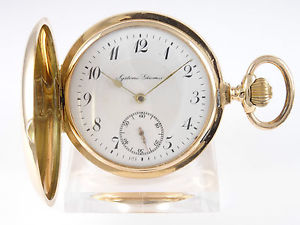 Taschenuhr Système Glashütte | 14Kt/585er Gelbgold | Handaufzug | Vintage!