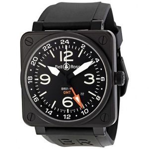 Bell and Ross Aviation GMT Automatic Black Dial 46MM Mens Watch BR-01-93-GMT