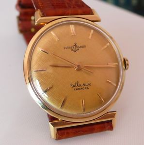 ULYSSE NARDIN. CASE & DIAL SOLID 18K GOLD.EXCELLENT CONDITION.