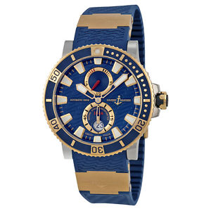 Ulysse Nardin Maxi Marine Diver 18kt Rose Gold Titanium Mens Watch 265-90-3-93