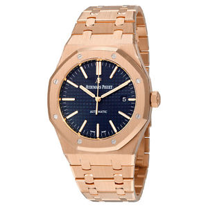 Audemars Piguet Royal Oak Automatic 18kt Pink Gold Mens Watch 15400OROO1220OR03