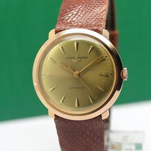 1960's ULYSSE NARDIN 18K SOLID ROSE GOLD AUTOMATIC MEN'S WATCH