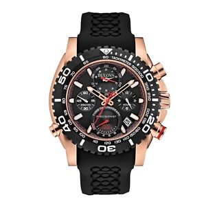 Bulova 98B211 Mens Precisionist Black Chronograph Watch