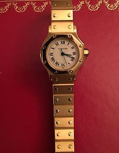CARTIER SANTOS RONDE OCTAGON ORO 18k AUTOMATIC