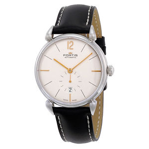 Fortis Terrestis Orchestra PM Classical Black Leather Mens Watch 900.20.32 L01