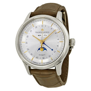 Maurice Lacroix Les Classiques Phase de Lune Leather Mens Watch LC6068-SS001-132