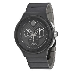 MOVADO Parlee Black Carbon Fiber Dial Men's Quartz Wartch
