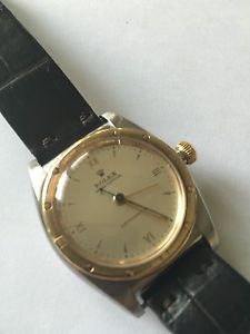 ROLEX BUBBLEBACK REF 3372 STEEL/GOLD