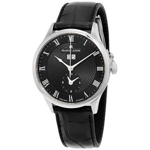 Maurice Lacroix Masterpiece Tradition Black Leather Mens Watch MP6707-SS001-310