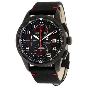Victorinox Airboss Black Edition Automatic Black Nylon Mens Watch 241721