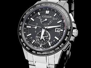 CITIZEN Men's Watch Atessa H820-T020682 Eco Drive Solar Radio Shipping Free!
