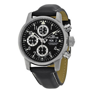 Fortis Flieger Classic Chornograph Leather Automatic Mens Watch 597.20.71 L01