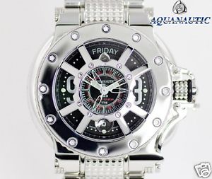 Auth AQUANAUTIC "King Cuda" Lock Diver 27 / 8246-42 SS Automatic, Men's watch