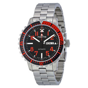 Fortis Marinemaster Automatic Black Dial Stainless Steel MensWatch 6702343M