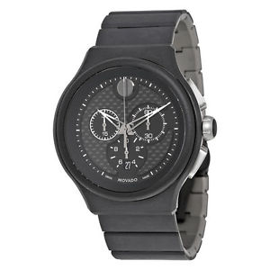 MOVADO Parlee Black Carbon Fiber Dial Men's Quartz Wartch