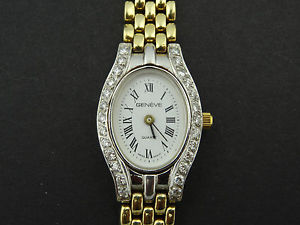 Ladies Geneve .60ct Diamond 14KY Gold Swiss Watch