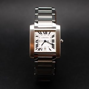 Montre Cartier Tank Francesa Modelo Grande Acero Automático desde 2012