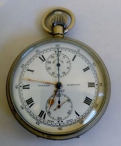 A Rare 1930's Metropolitan Police Speeding Pocket Watch Stopwatch Chronograph