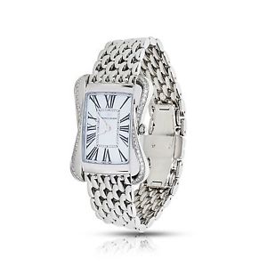 Ladies Maurice Lacroix Divina Diamond Bezel Stainless Steel Quartz Watch DV5012