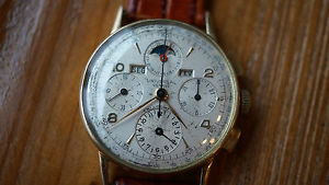 Universal Geneve Tri Compax  18k