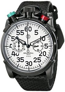CT Scuderia Stopwatch Men's Analog Display Swiss Quartz Black Watch