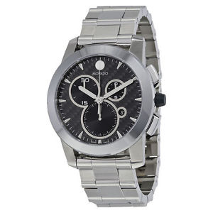 MOVADO Vizio Black Carbon Fiber Stainless Steel Men's Watch