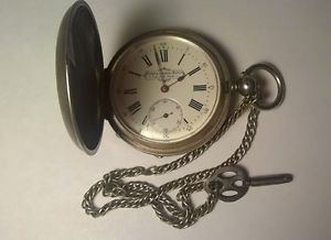 Antique silver pocket watch rare antique George Favre Jacot award of the Royal