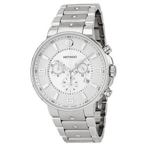 MOVADO SE Pilot Silver Dial Chronograph Stainless Steel Men's Watch
